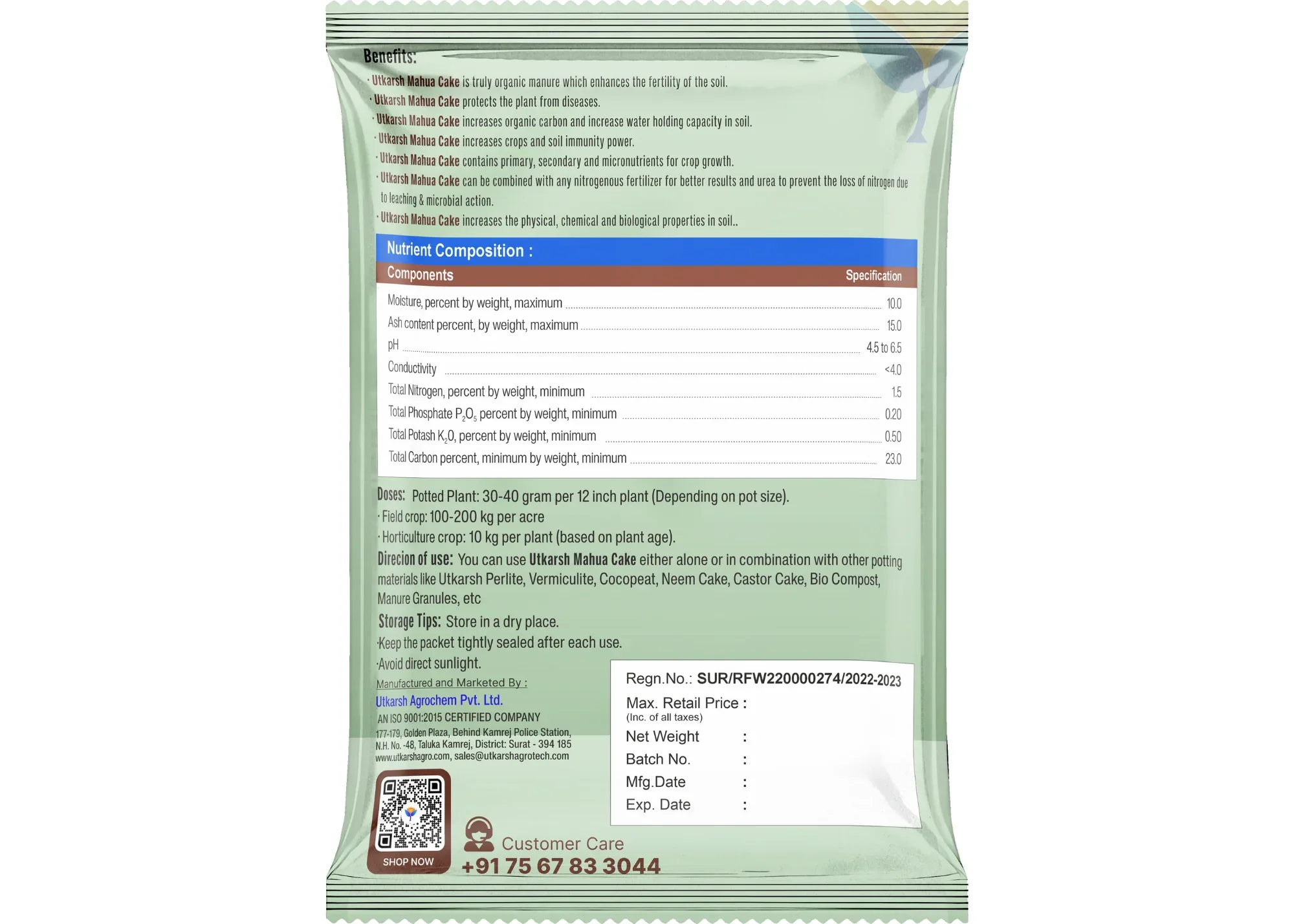 Mahua Oil Cake Fertilizer for Plants | Organic Compost, Mahua Khali for Home Garden, Manure for Flowers, Vegetables & Lawn - Image 6