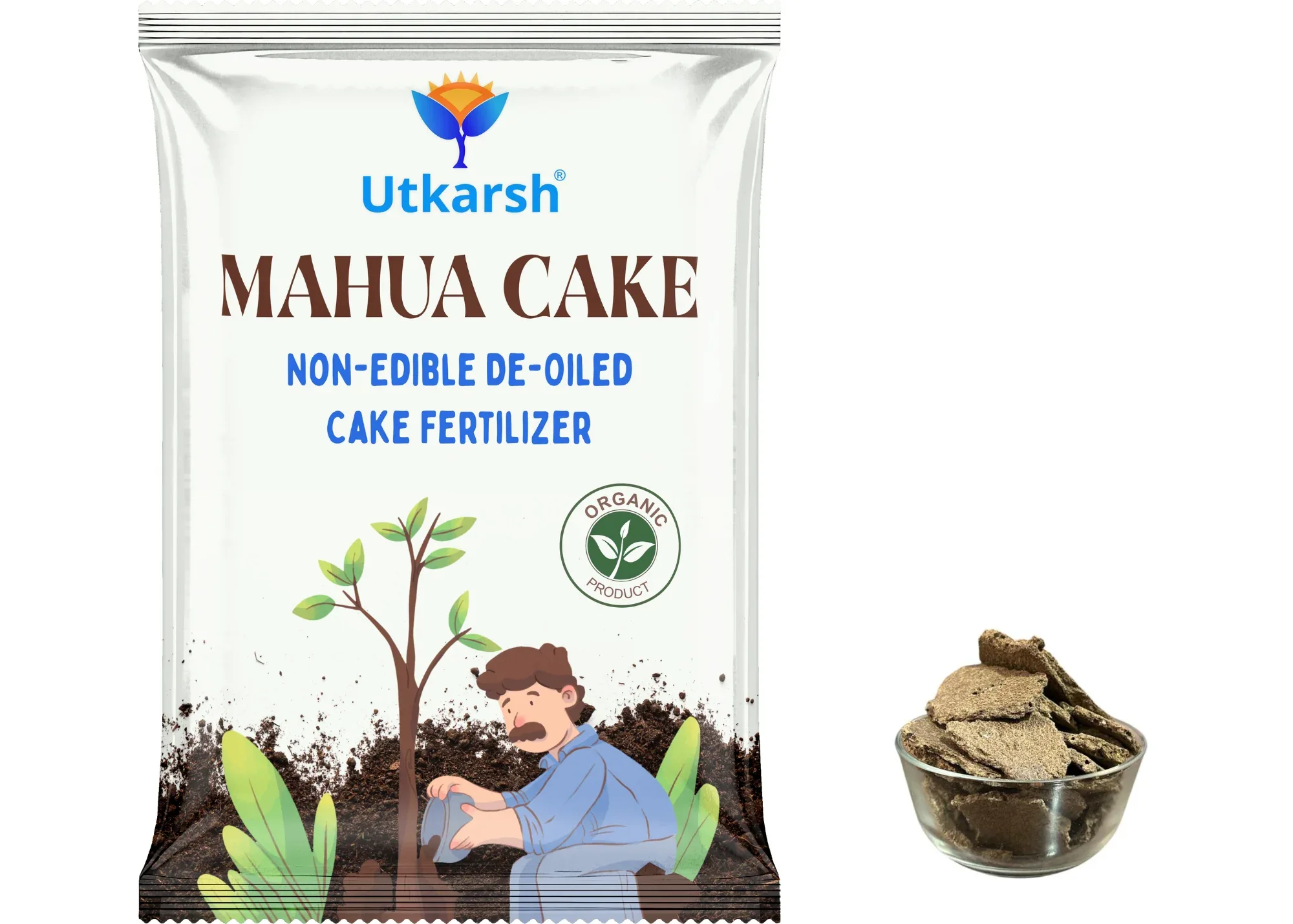 Mahua Oil Cake Fertilizer for Plants | Organic Compost, Mahua Khali for Home Garden, Manure for Flowers, Vegetables & Lawn - Image 9