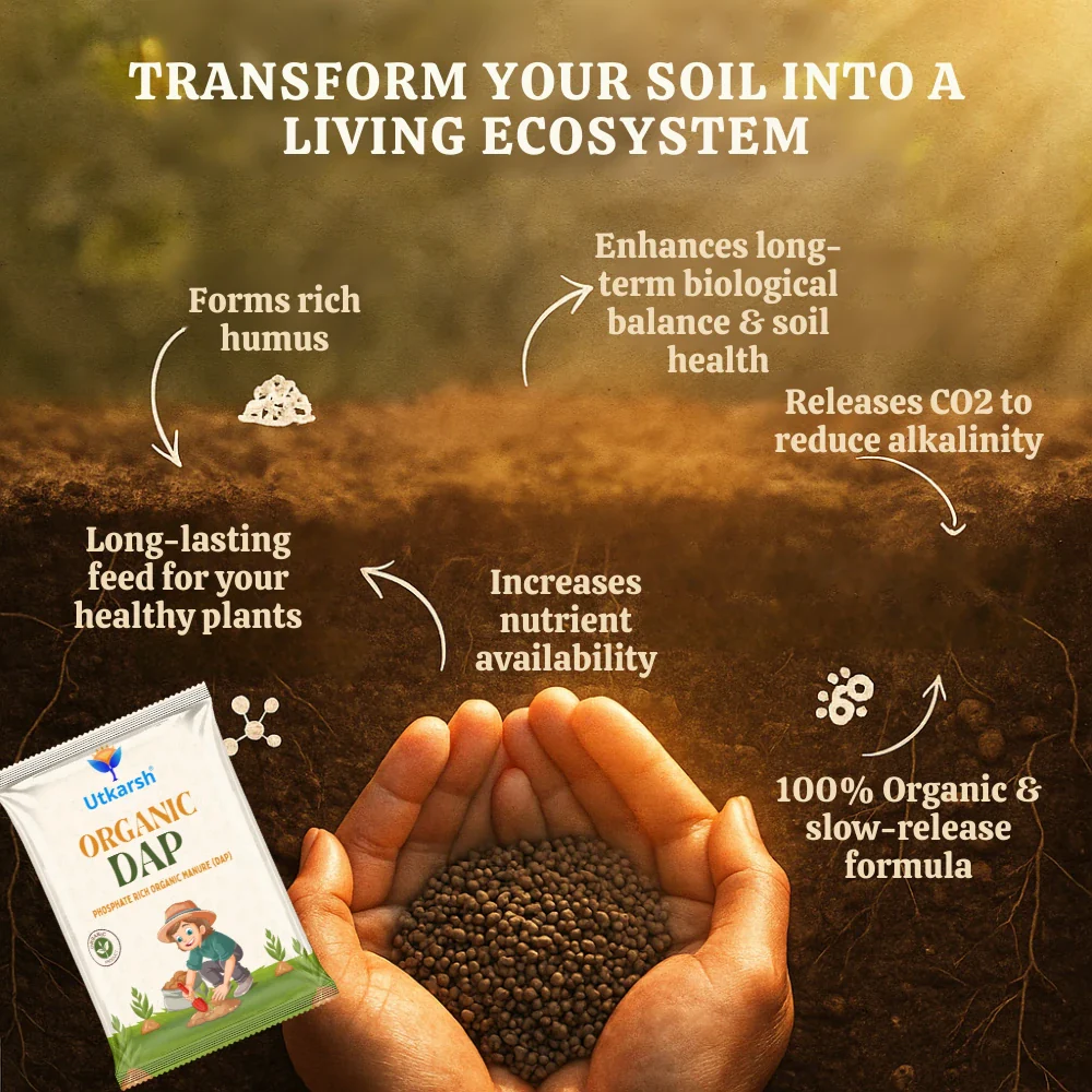 Organic DAP Fertilizer for Plants, Home & Garden - 100% Water Soluble Granules, Bio DAP Fertilizers & Manure for Plants Growth | Improves Flowering, Fruiting & Vegetables - Image 3