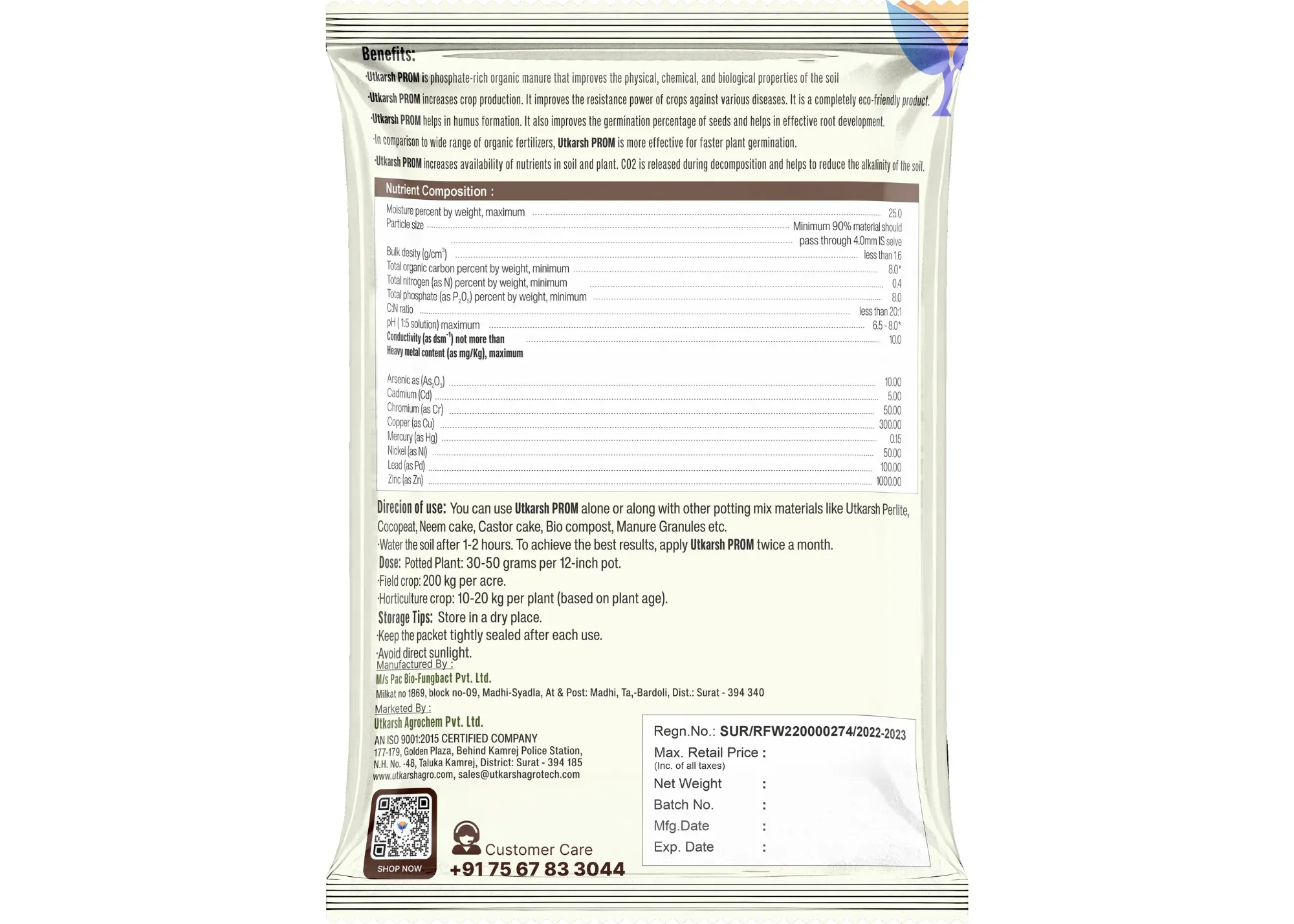 PROM - Phosphate Rich Organic Manure for Plants, Home Garden, 100% Water Soluble Granules, Fertilizers for Plants Growth, Bio DAP to Improve Flowering, Fruiting & Vegetables - Image 8