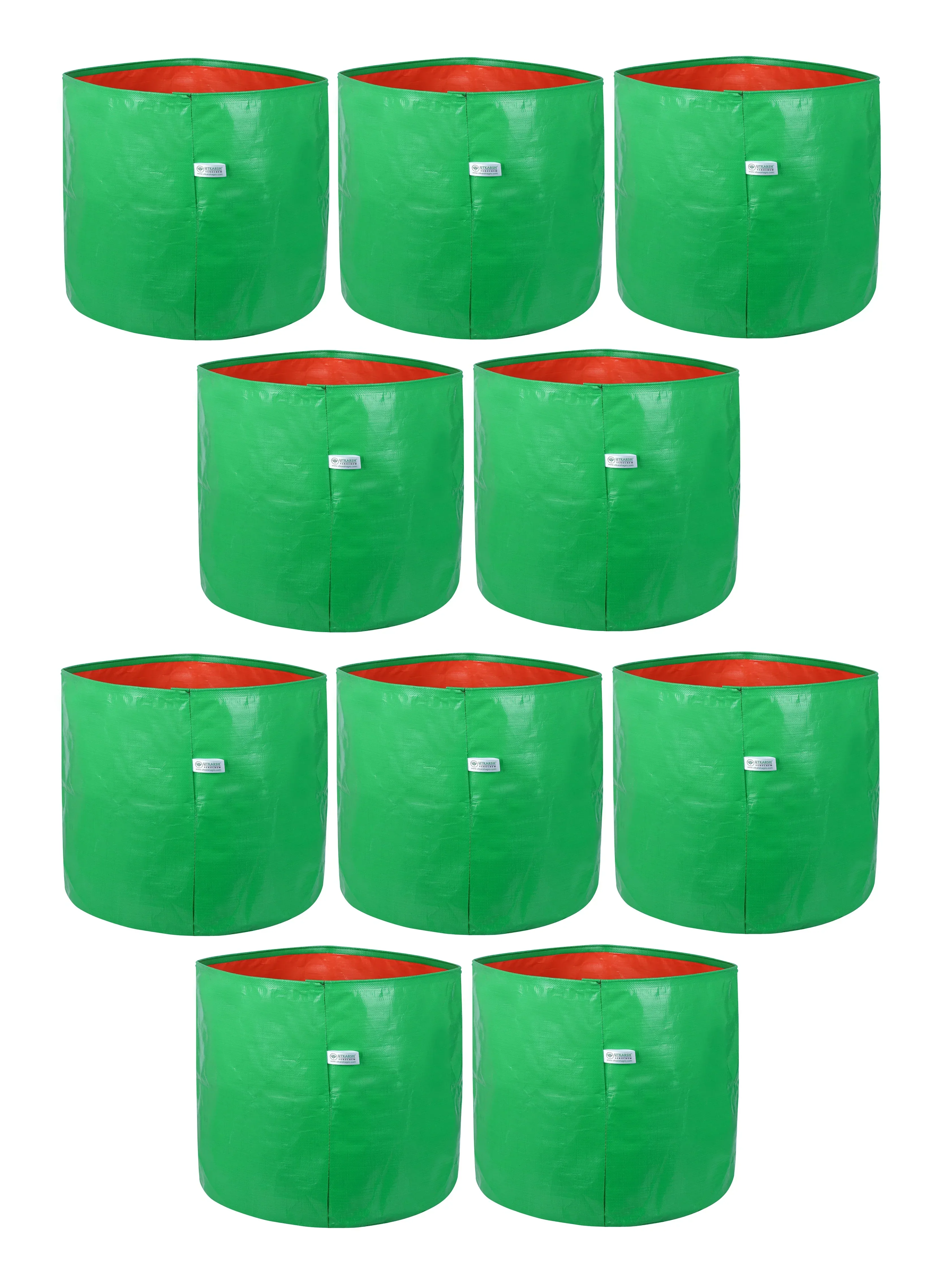 200 GSM Green HDPE Grow Bags- 15 X 15 Inch - Image 10