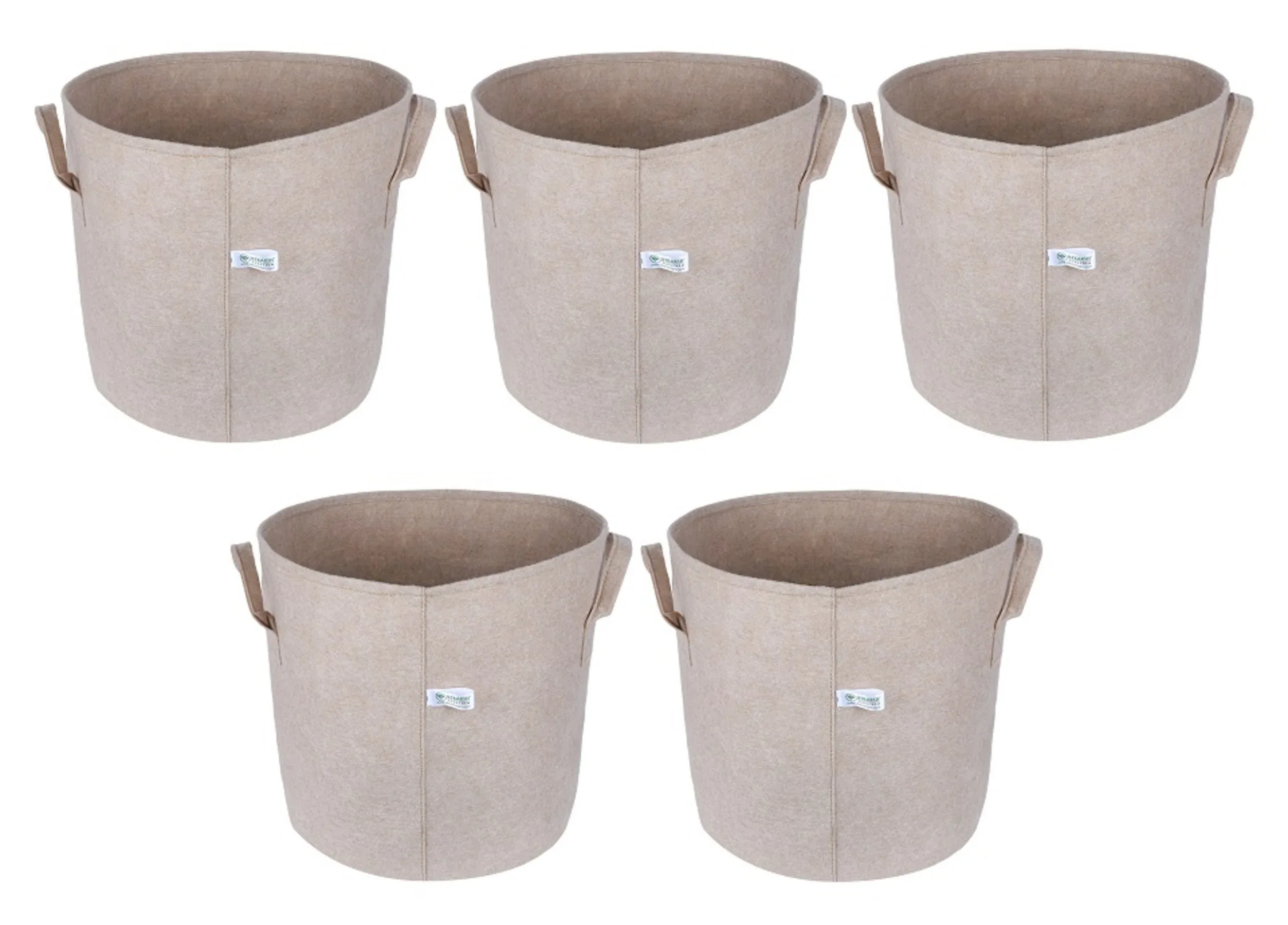 400 GSM Geo Textile Fabric Growbags- Beige, Pack of 5 - Image 12