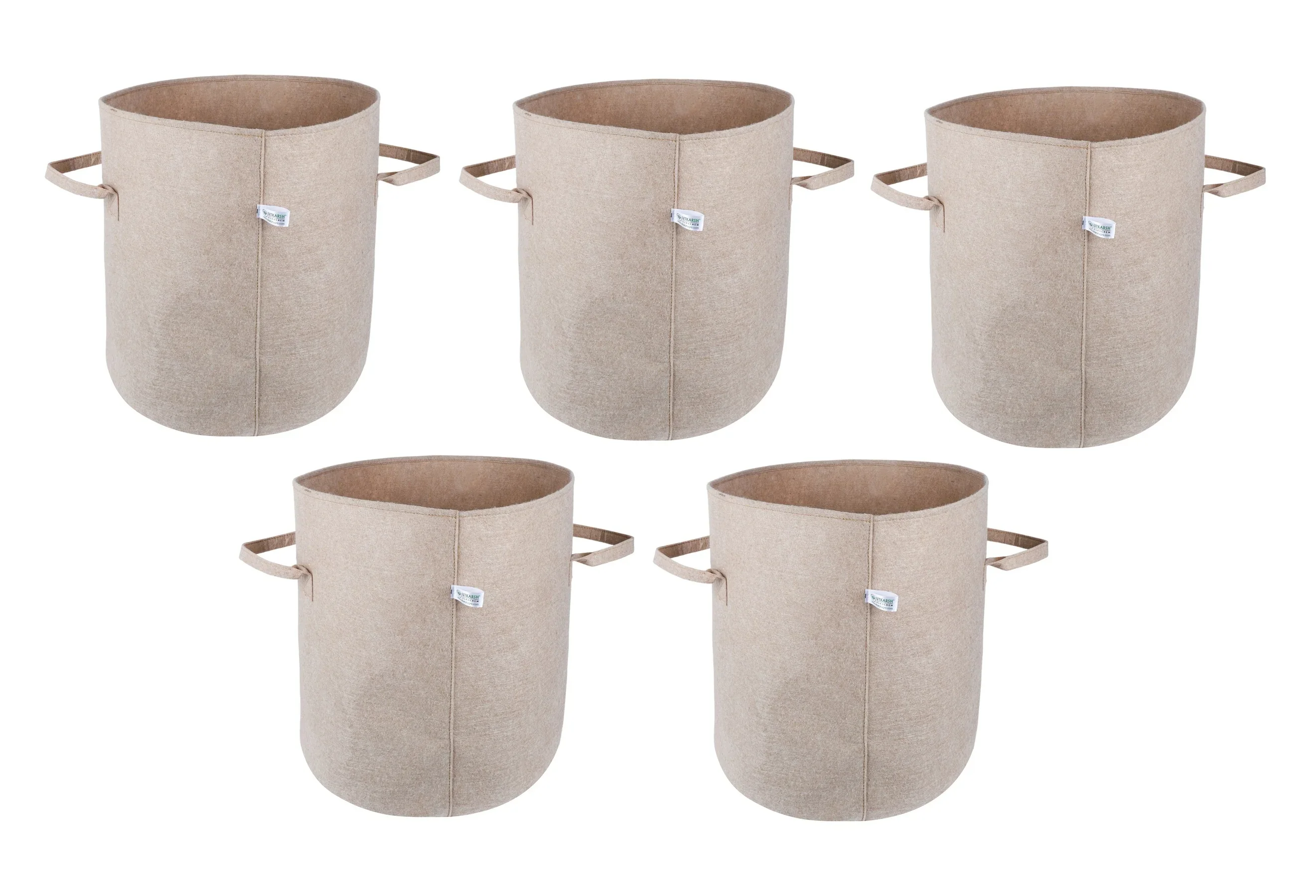 400 GSM Geo Textile Fabric Growbags- Beige, Pack of 5 - Image 13