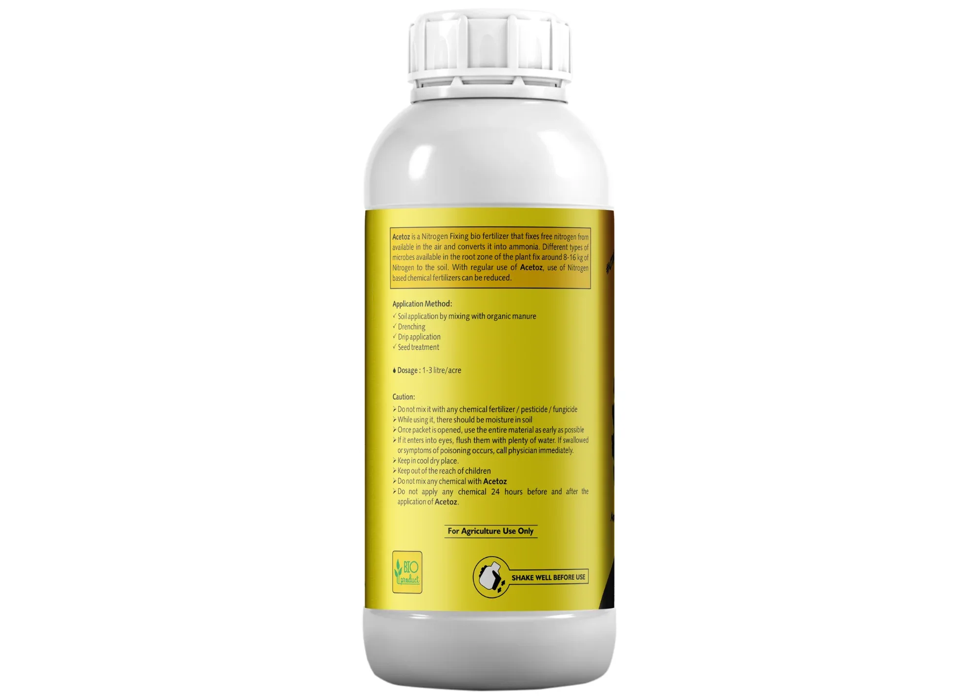 Acetobacter - Nitrogen Fixing Microbes, Liquid Bio Fertilizer for Plants Growth, Enhances Soil Structure & Fertility, Yields & Nutrient Uptake | Acetoz - Image 7