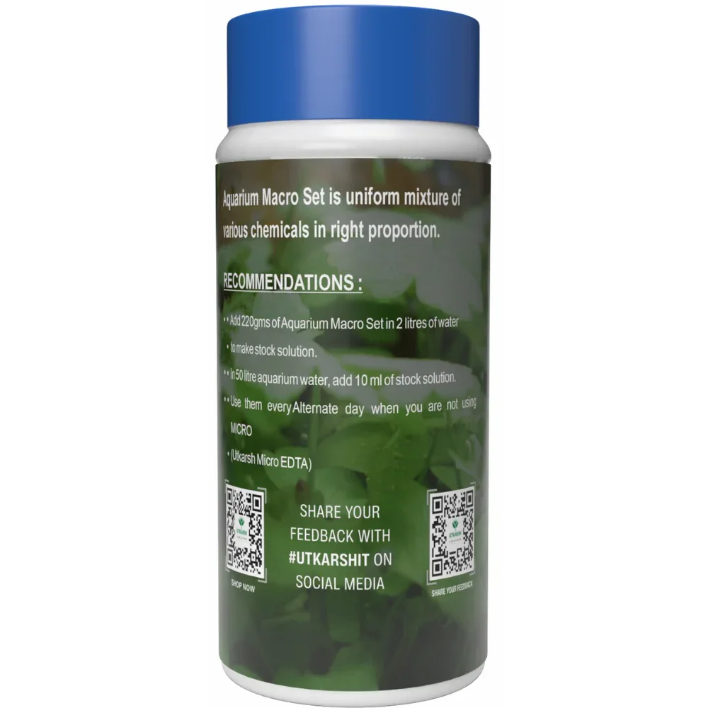 Aquarium Macro Set (Combination of Various Chemicals for Aquarium Plants) | Provides Complete Macronutrient Solution for Healthy Aquarium Plants, Easy to Use and Safe - Image 6
