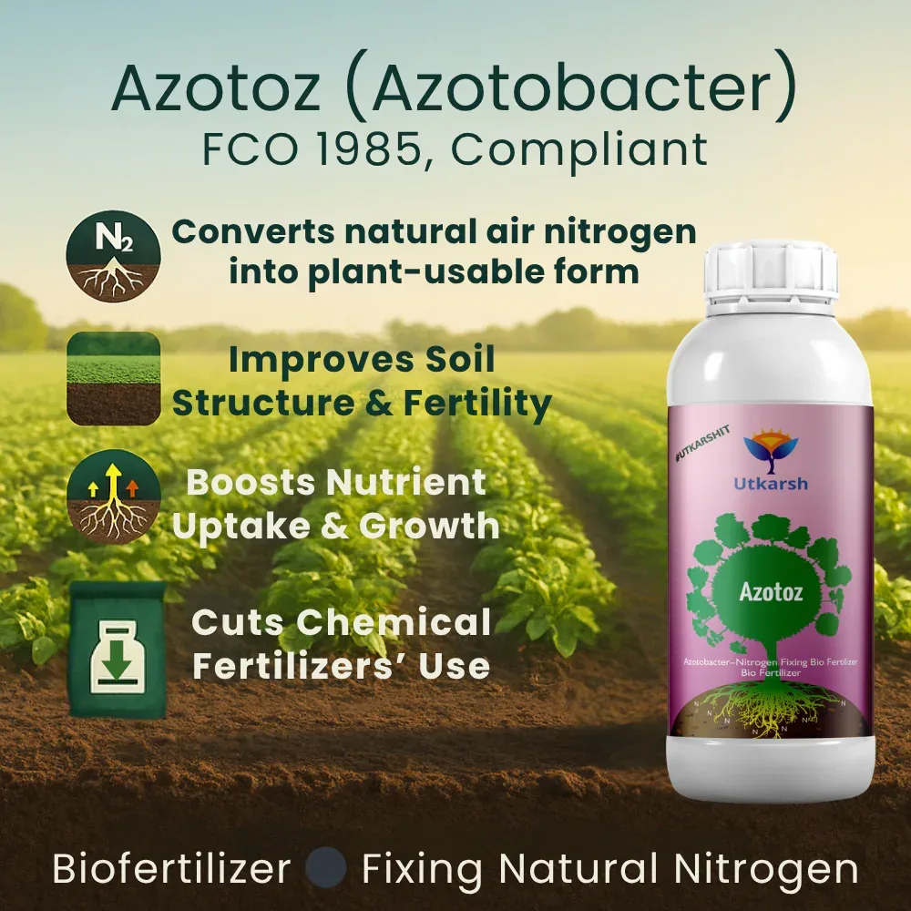 Azotobacter - Nitrogen Fixing Microbes, Liquid Bio Fertilizer for Plants Growth, Increases Soil Structure & Fertility, Yields & Nutrient uptake | Azotoz - Image 3