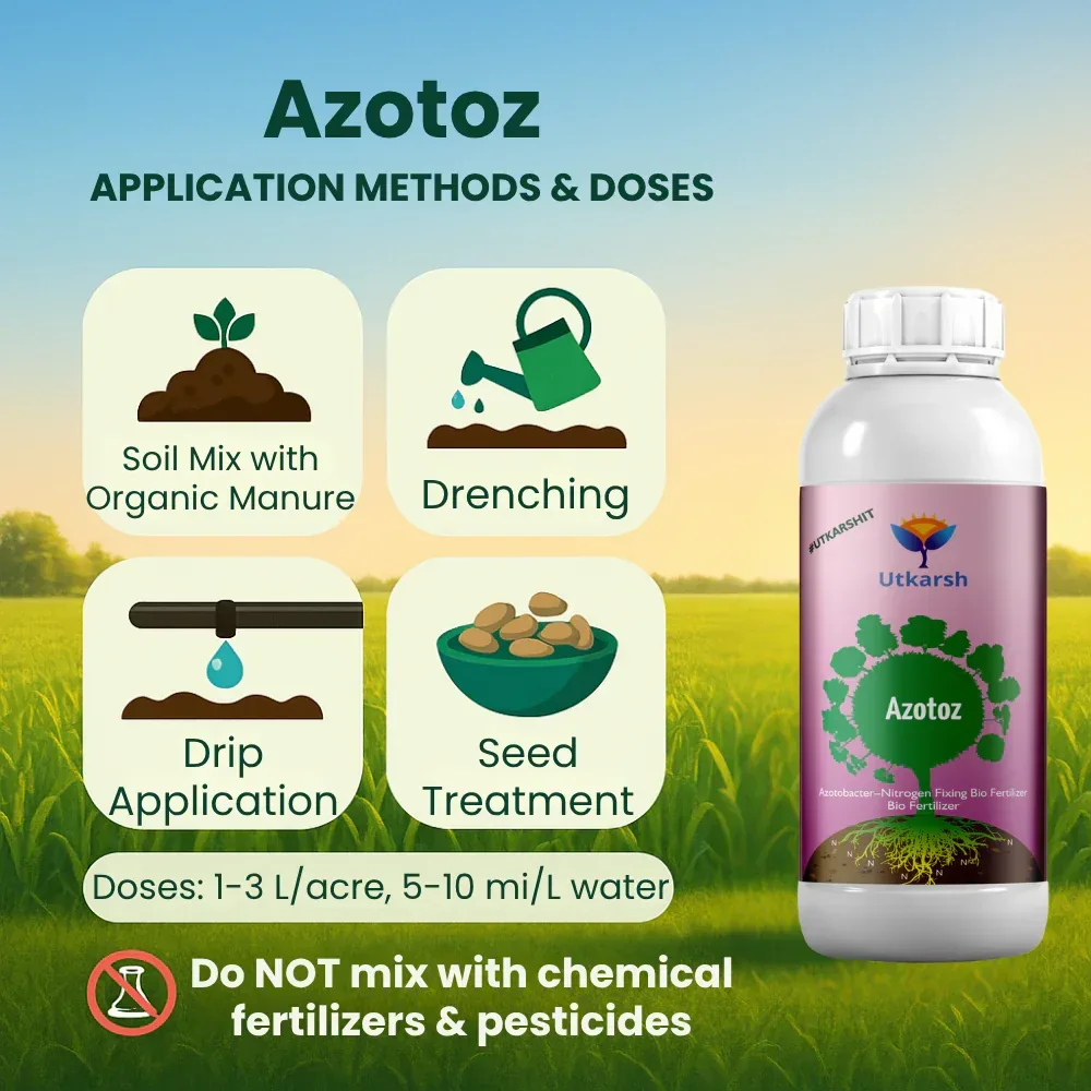 Azotobacter - Nitrogen Fixing Microbes, Liquid Bio Fertilizer for Plants Growth, Increases Soil Structure & Fertility, Yields & Nutrient uptake | Azotoz - Image 6