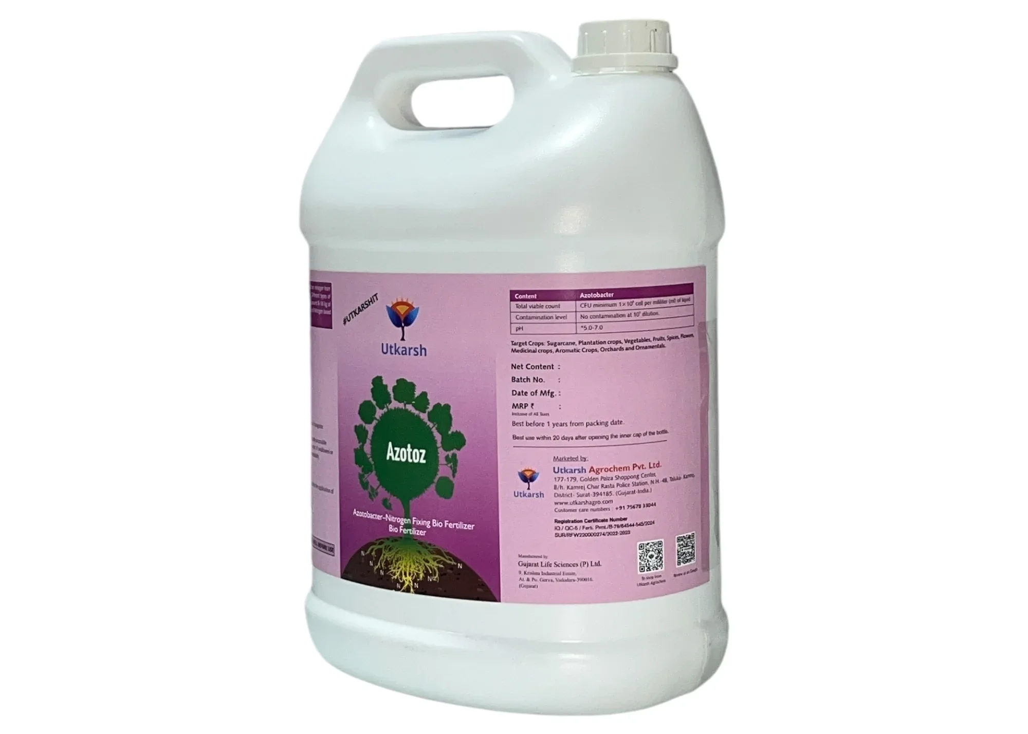 Azotobacter - Nitrogen Fixing Microbes, Liquid Bio Fertilizer for Plants Growth, Increases Soil Structure & Fertility, Yields & Nutrient uptake | Azotoz - 20 Litre - Image 8