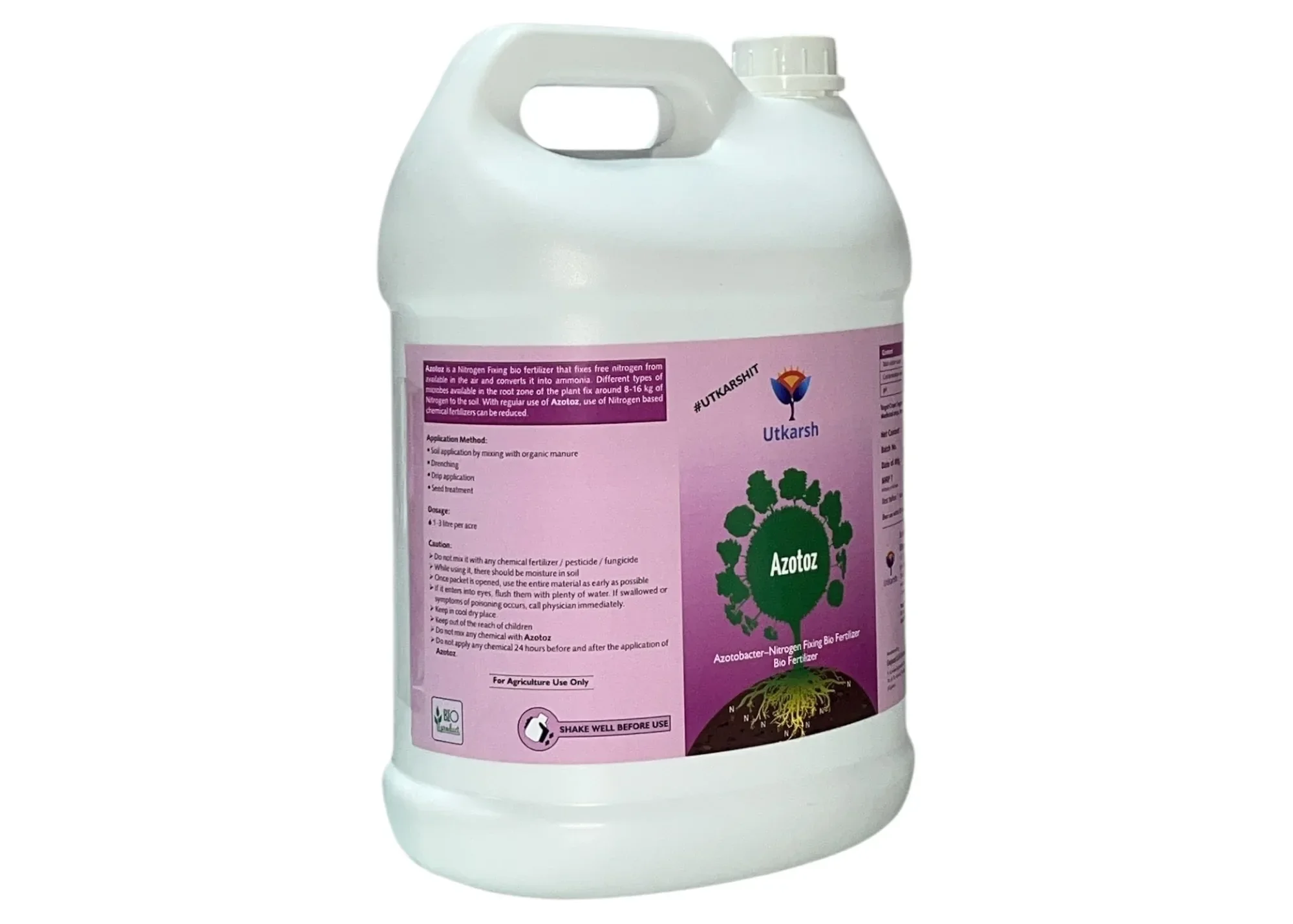 Azotobacter - Nitrogen Fixing Microbes, Liquid Bio Fertilizer for Plants Growth, Increases Soil Structure & Fertility, Yields & Nutrient uptake | Azotoz - 20 Litre - Image 9