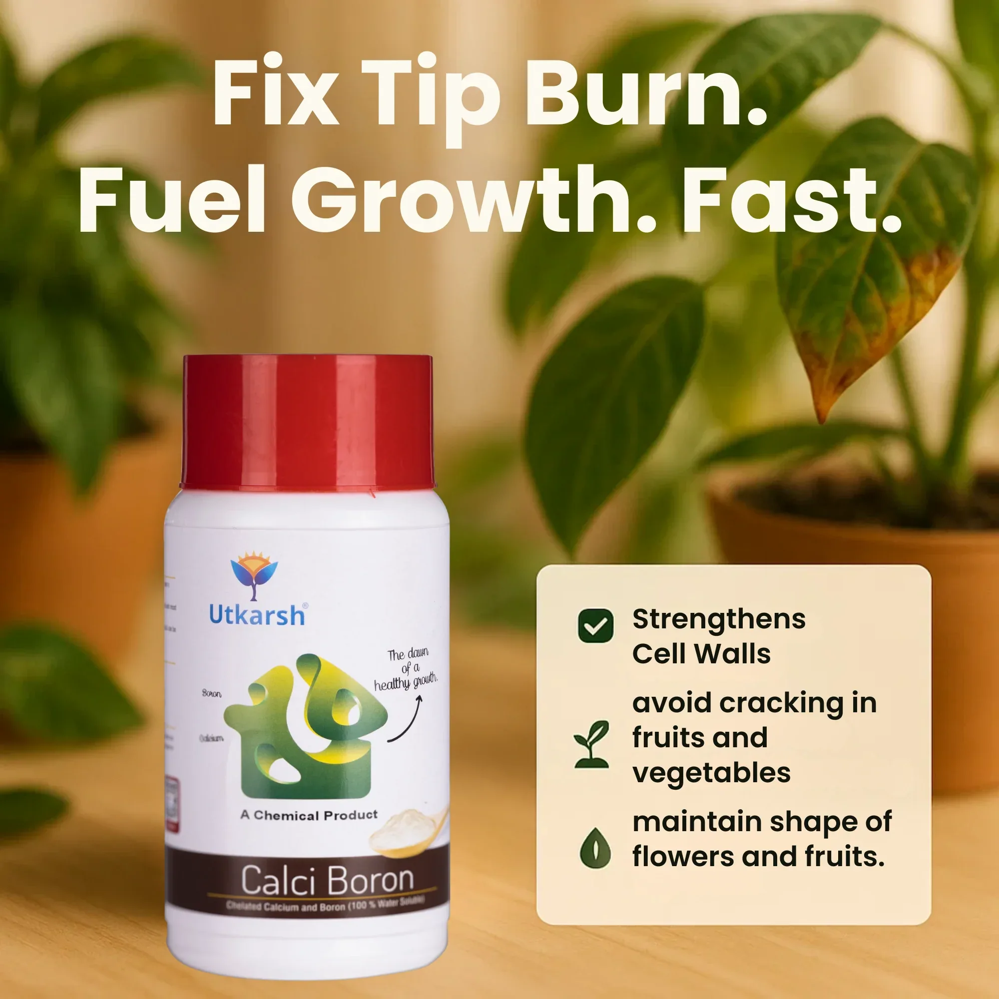 Calci Boron - Chelated Calcium & Boron Mix (100 % Water Soluble Chemical for Foliar Spray) - Image 3