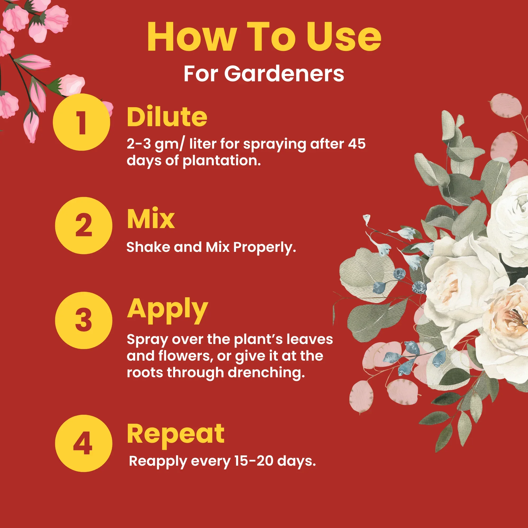 Calci Boron - Chelated Calcium & Boron Mix (100 % Water Soluble Chemical for Foliar Spray) - Image 7