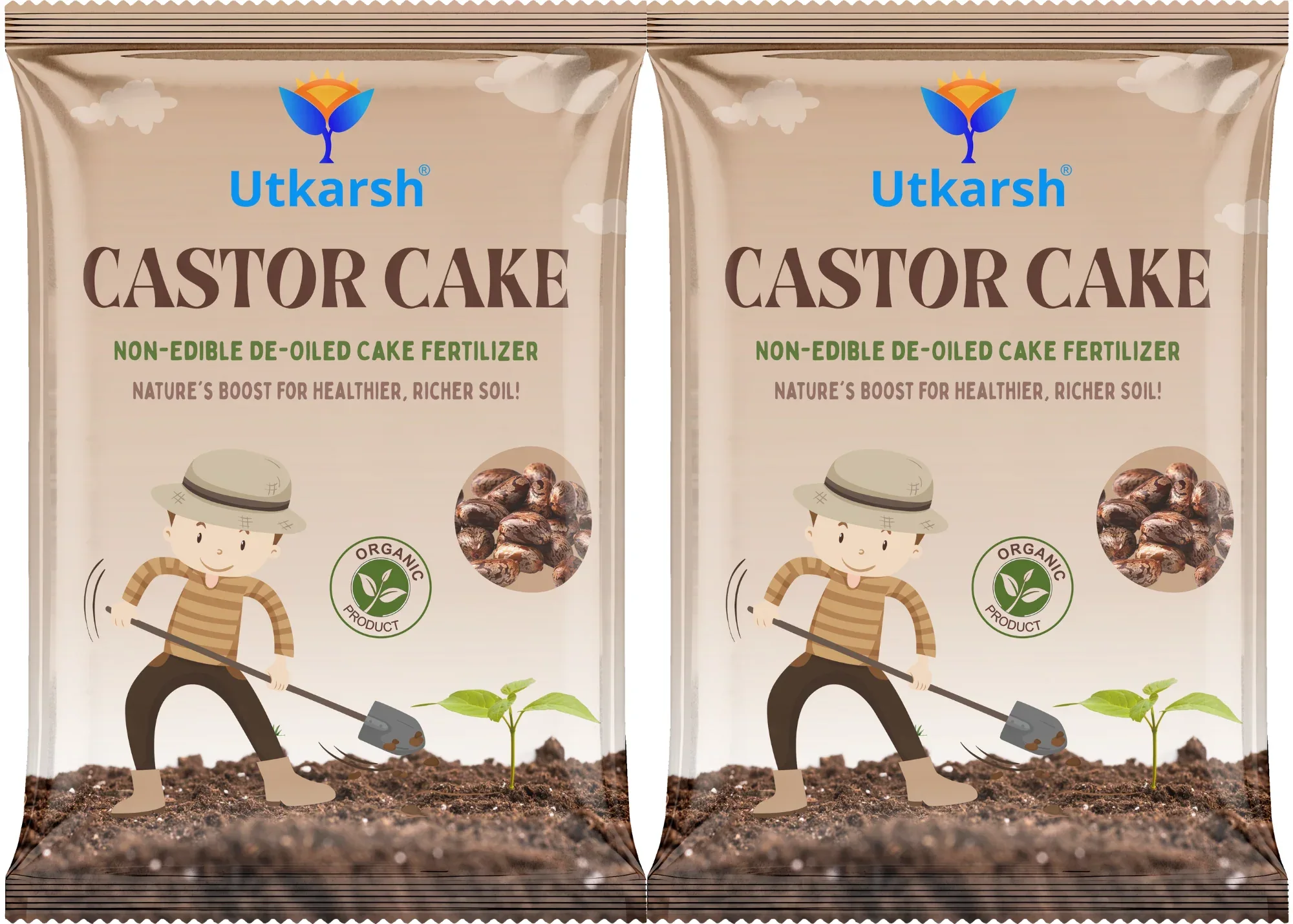 Castor Oil Cake Fertilizer for Plants | Organic Castor Khali Powder Compost for Home Garden, Manure for Flowers, Vegetables & Lawn - Image 8
