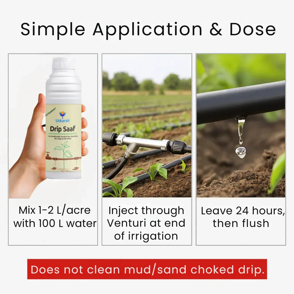 Drip Saaf (Eco-Friendly Product for Cleaning Drip System | Biodegrades Organic Stuffs in the Drips) - Image 5