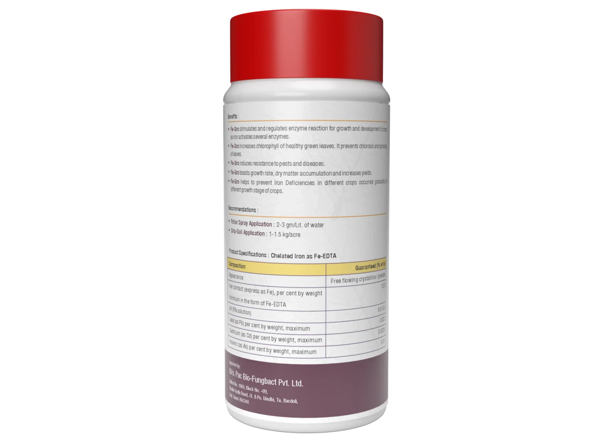 Iron - 12% EDTA Chelated for Plants, 100% Water Soluble Fertilizers, Micronutrients for Vegetables, Fruits, Flowers & Home Garden, Corrects Iron Deficiency | FeGro - Image 11