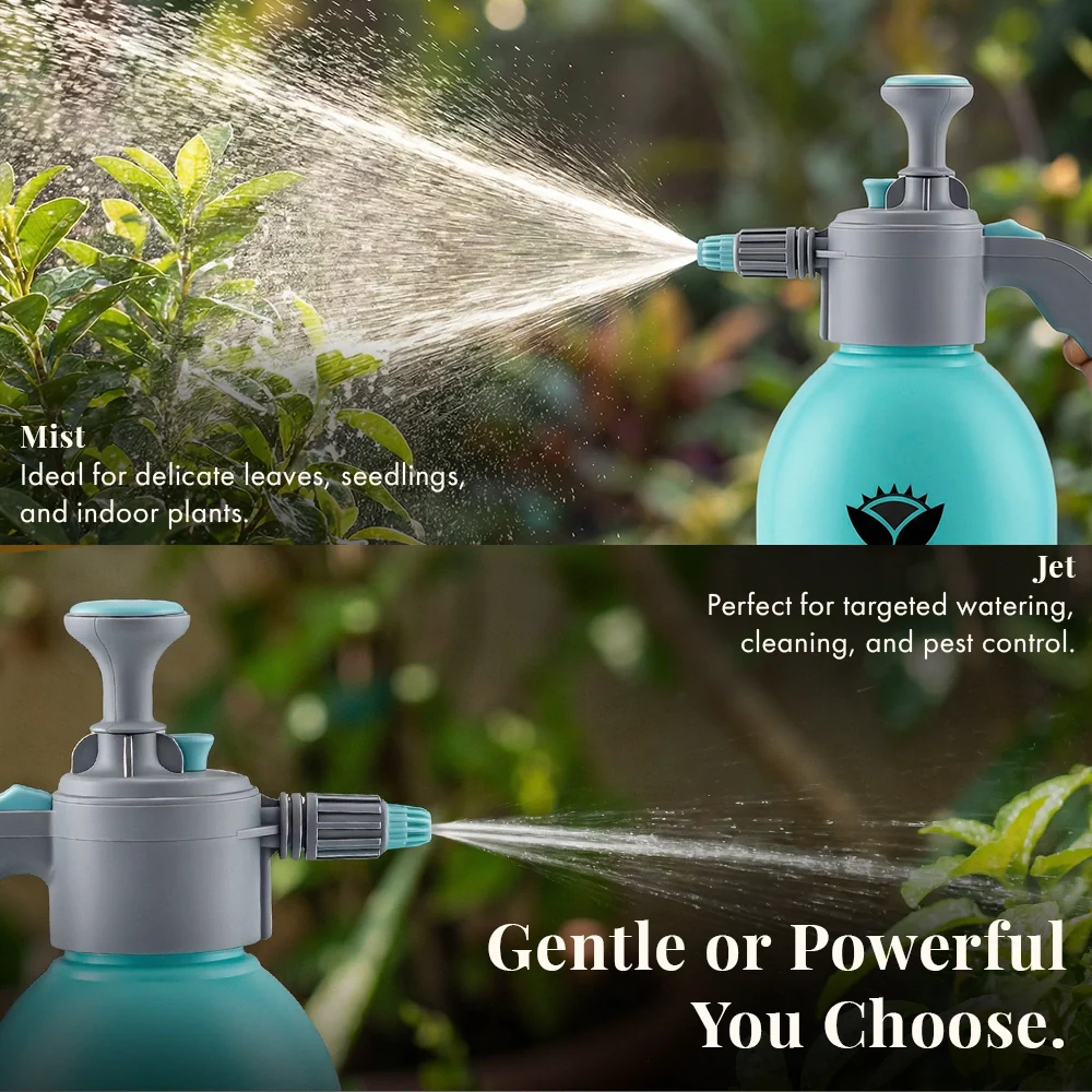 Premium Pressure Sprayer 2 Litre (Aqua Blue) | Pressure Spray Bottle for Plants | Gardening Water Pump Sprayer | Plant Spray Bottle for Garden | Spray Bottles for Gardening, Pack of 1 - Image 6