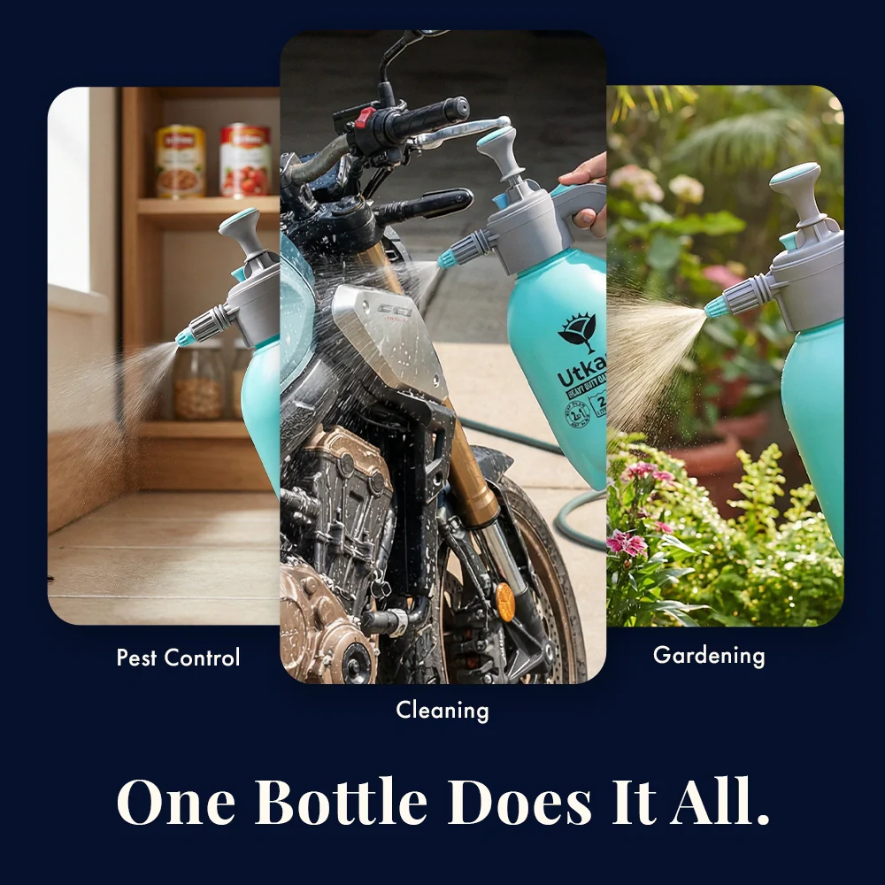 Premium Pressure Sprayer 2 Litre (Aqua Blue) | Pressure Spray Bottle for Plants | Gardening Water Pump Sprayer | Plant Spray Bottle for Garden | Spray Bottles for Gardening, Pack of 1 - Image 7