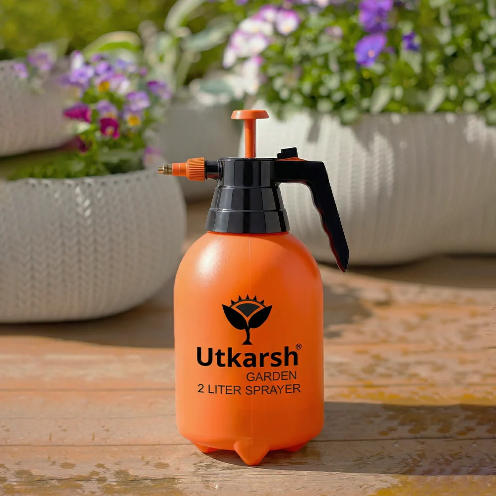 Spray Pump for Plants 2 L - Orange | Garden Sprayer with Adjustable Brass Nozzle | Plastic Water Spray Bottle for Gardening, Car & Bike Wash | Leak-Proof, Easy-Fill Water Sprayer, Pack of 1 - Image 10