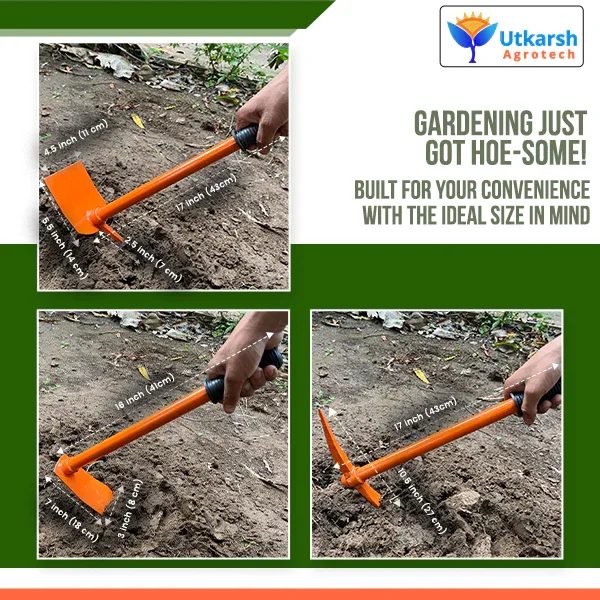 Pickaxe (Tiller) & Hand Hoes with Prongs- 3 Pc - Image 7