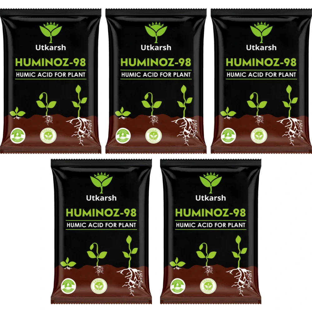 Utkarsh Huminoz-98 Humic Acid (98%) for Plants | Fertilizer for Potted Plants, Home Garden, Growth Enhancer, Soil Conditioner, Improves Root System - Image 11