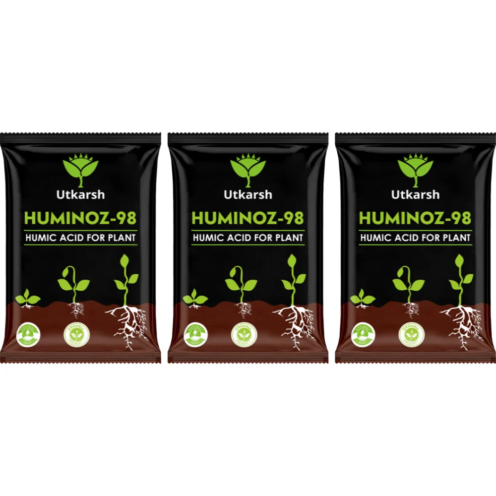 Utkarsh Huminoz-98 Humic Acid (98%) for Plants | Fertilizer for Potted Plants, Home Garden, Growth Enhancer, Soil Conditioner, Improves Root System - Image 13