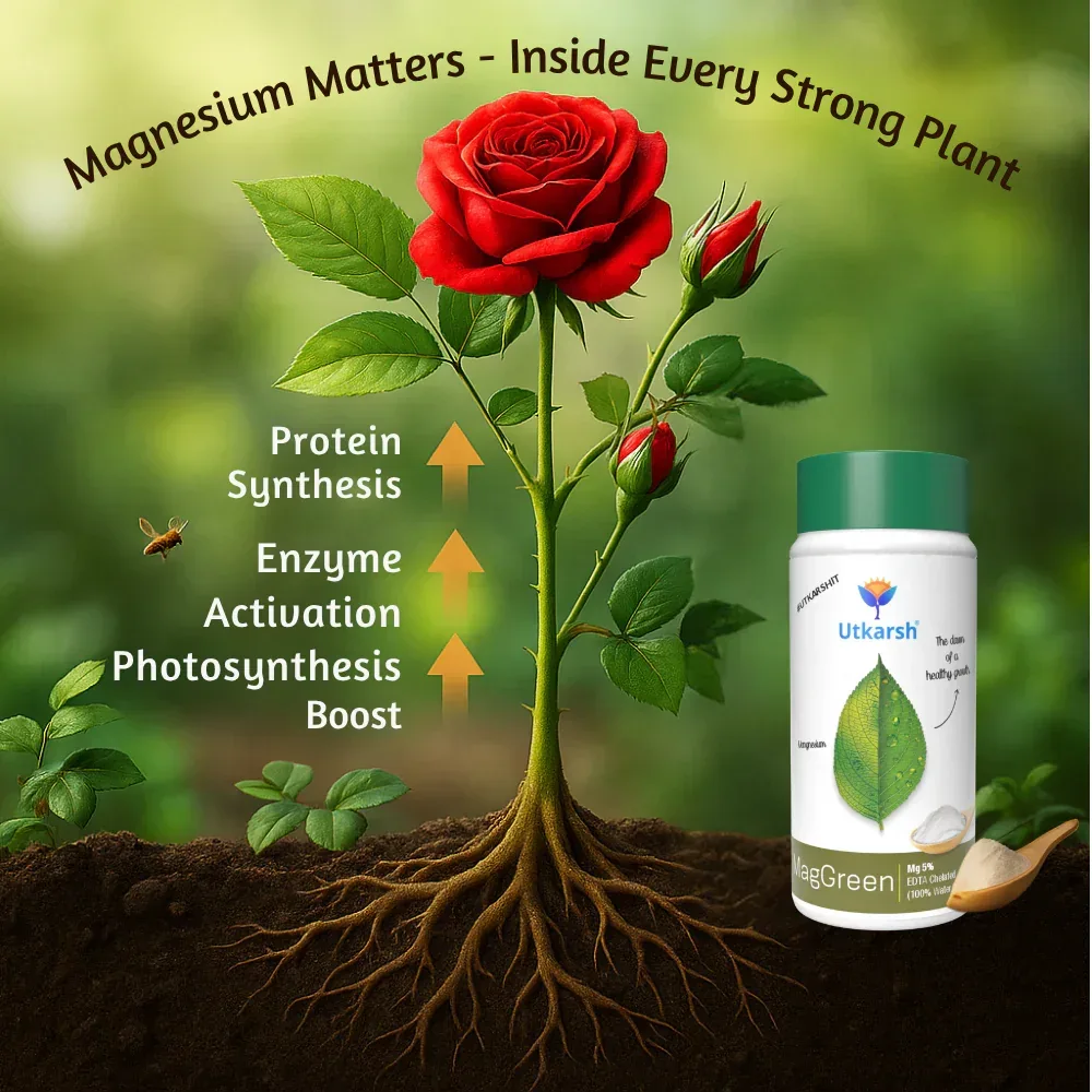 Magnesium - 5% EDTA Chelated Micronutrient, 100% Water Soluble Fertilizers for Plants, Growth Booster for Healthy Green Plants, Crops, Home Garden | MagGreen - Image 4