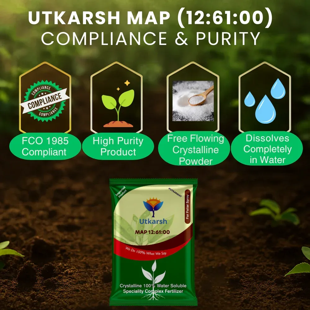 MAP 12 61 00 - Mono Ammonium Phosphate, NPK Fertilizers for Plants Growth & Home Garden | 100% Water Soluble Powder, Foliar Spray Nutrition - Image 4