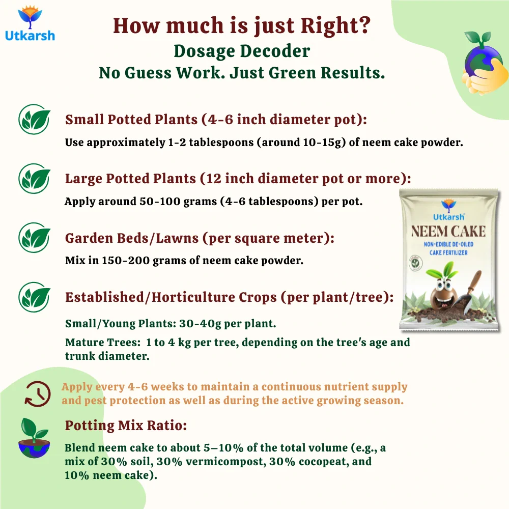 Neem Cake Powder for Plants, Organic Neem Khali Fertilizer for Home Garden, Manure for Flowers, Vegetables & Lawn - Image 6