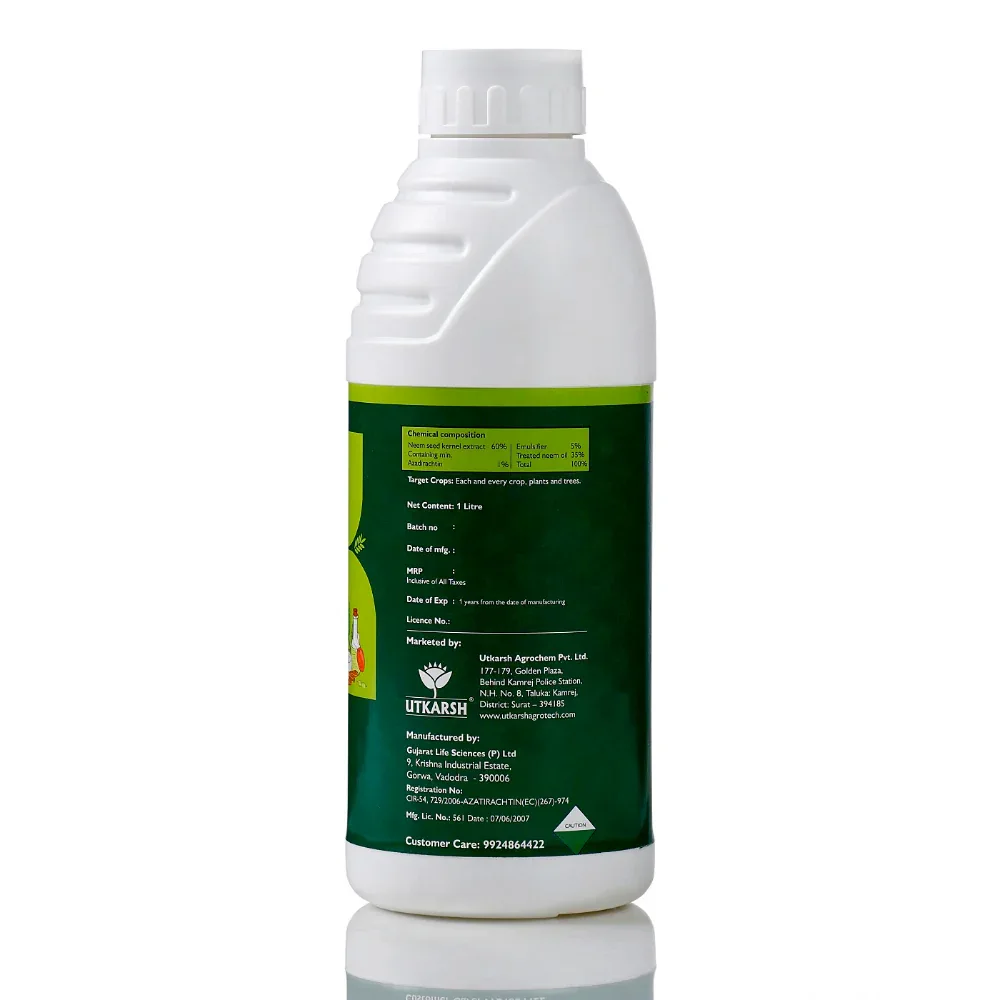 Neemoz-Gold (Azadirachtin E.C. 1% w/w, 10000 ppm) Neem Oil Based Natural Insecticide - Image 3