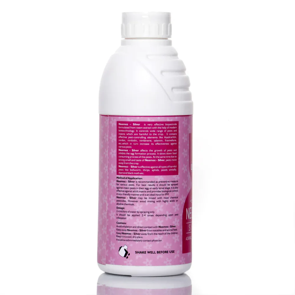 Neemoz-Silver (Azadirachtin E.C. 0.15% w/w 3000 ppm) Neem Oil Based Natural Insecticide - Image 4