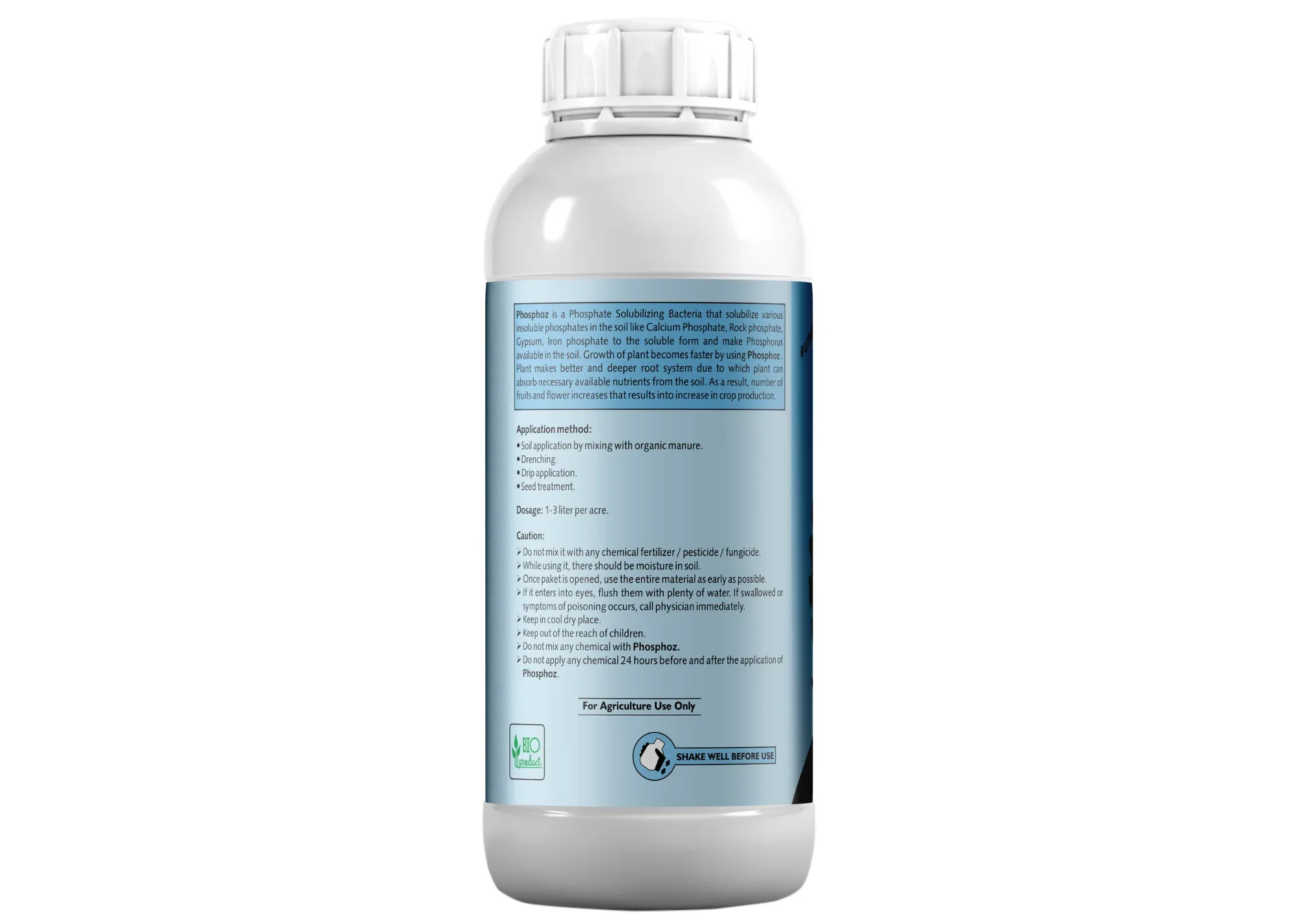 Phosphate Solubilizing Bacteria - PSB, Liquid Bio Fertilizer for Plants Growth, Nutrition, Develops Roots, Increases Flowering & Fruits, Crops | Phosphoz - Image 6