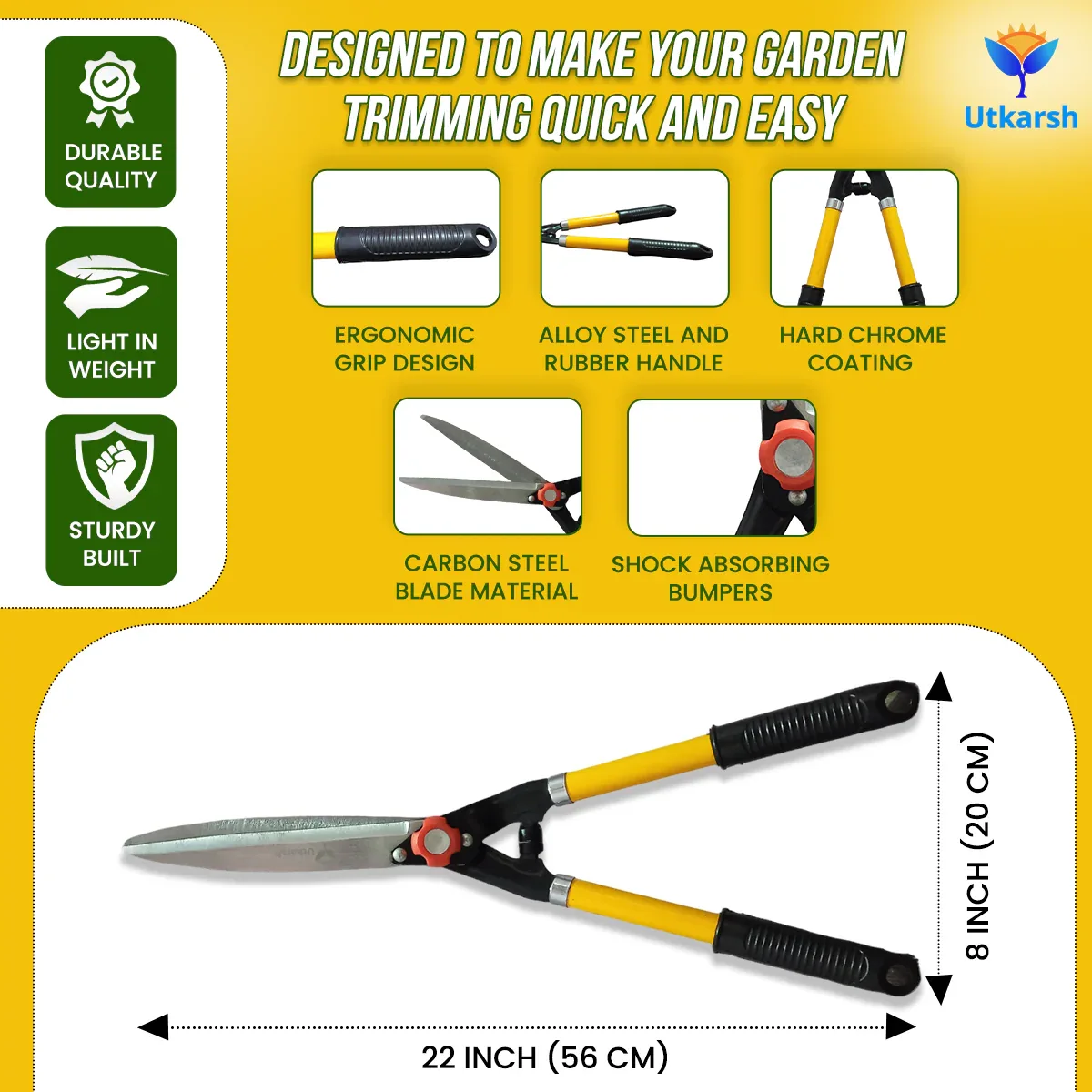 Premium Hedge Shears- 1 Pc - Image 3