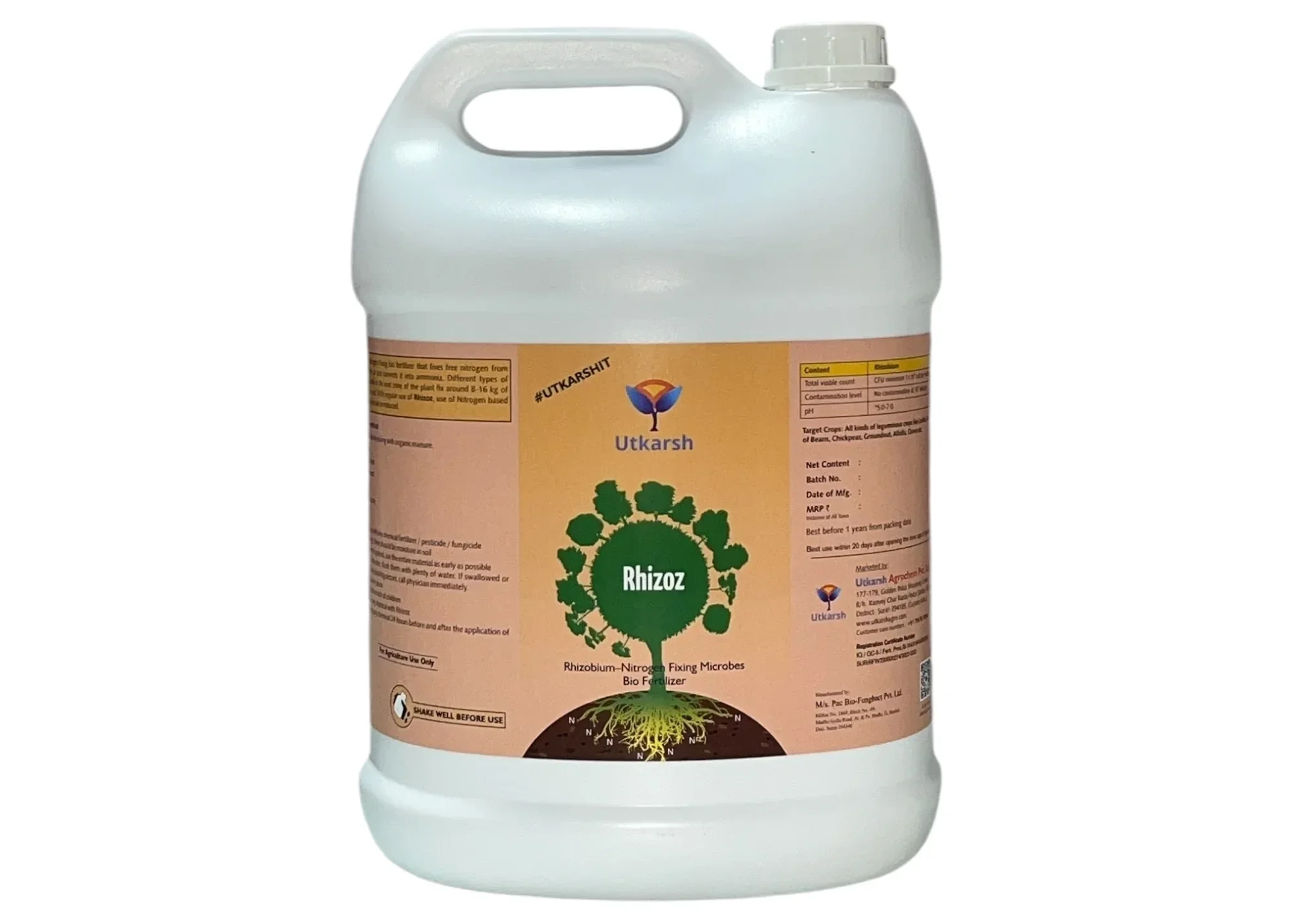 Rhizobium Nitrogen Fixing Bacteria, Liquid Bio Fertilizer for Plants Growth, Increases Organic Matter in Soil | Rhizoz - Image 8