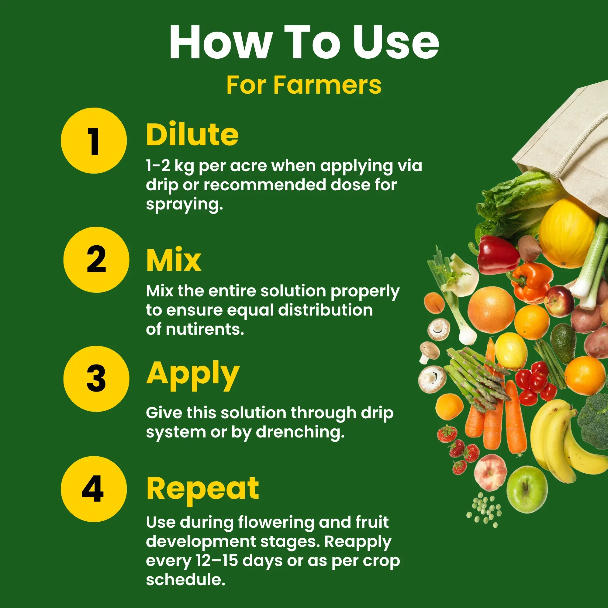 SOP 00 00 50 - Potassium Sulphate for Plants Growth, 100% Water Soluble Powder, Foliar Spray Nutrition | NPK Fertilizers for Home Garden & Crops - Image 6