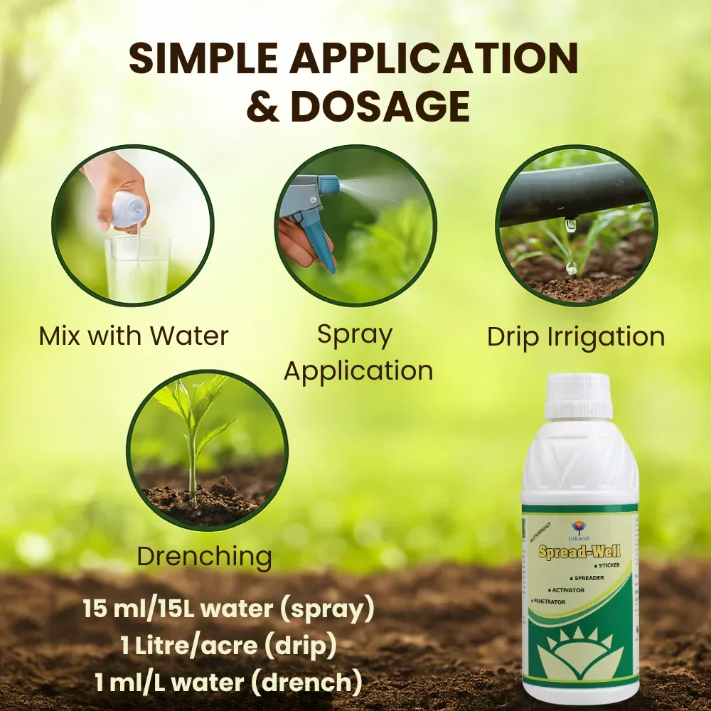Spread-Well | Normal Spreader, Sticker, Activator for Plants, Non-Ionic Plant Input, Organic Spreader for Seeds and Fertilizers - Image 5
