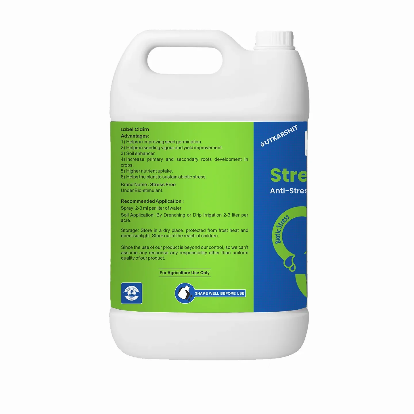 Stress Free - Humic acid, Fulvic acid & Amino Acid Seaweed Extract based Biostimulant, Stimulates Flowering & Fruit Setting, Promotes Vigorous Root & Shoot Growth - 20 Litre - Image 7