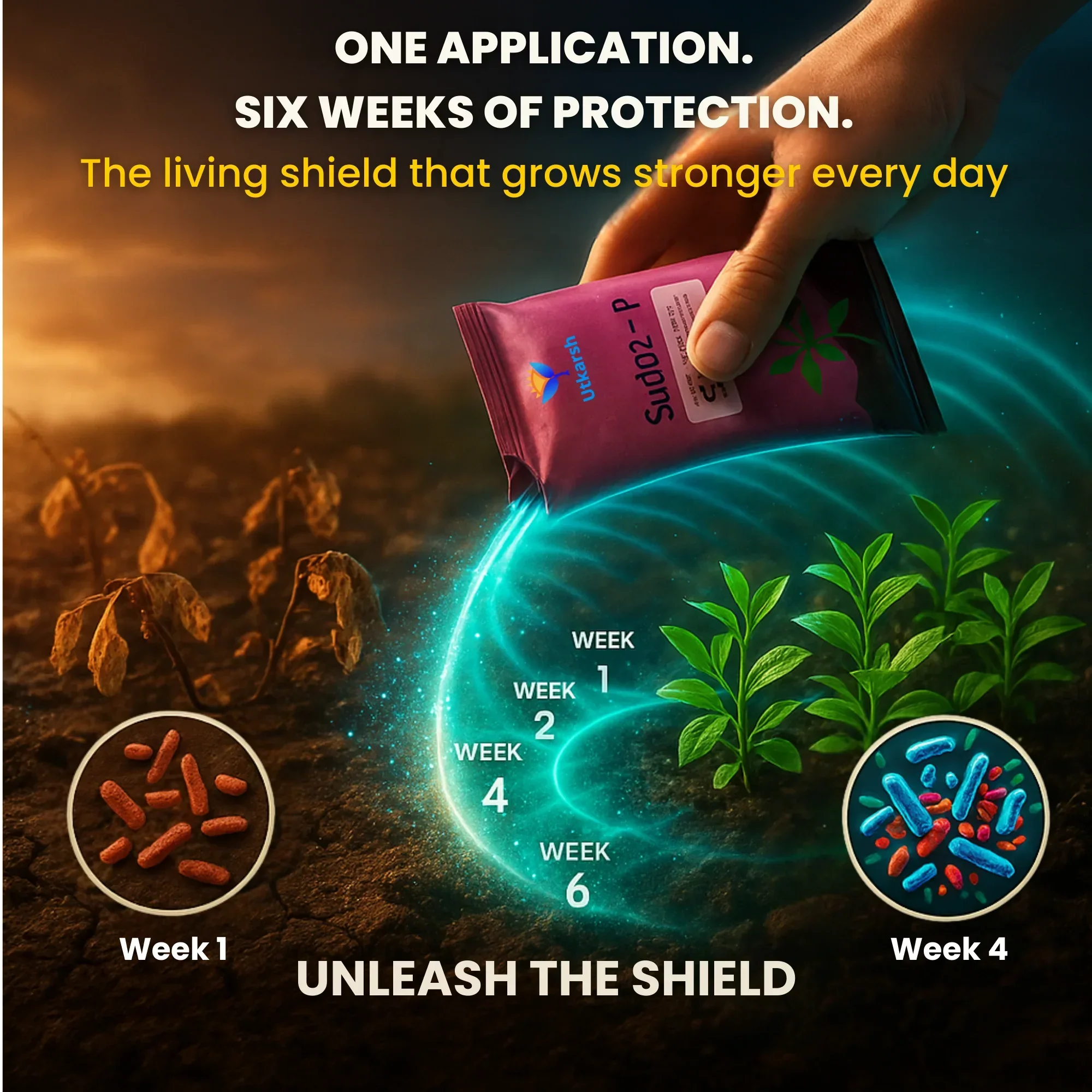 Pseudomonas Fluorescens 1.0% W.P. CFU Count: 1 x 10^8 / gm. min. Bio Fungicides for Plants, Crops and Home Gardening - Sudoz-P - Image 5