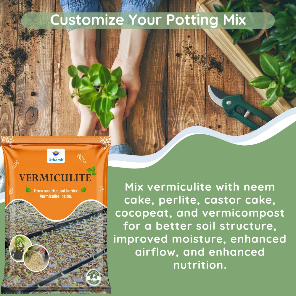 Vermiculite for Home Terrace Garden, Horticulture & Hydroponics 100% Natural, Organic Potting Soil Mix Additive & Nutrient Absorption | Size: 1 - 6 mm - Image 7