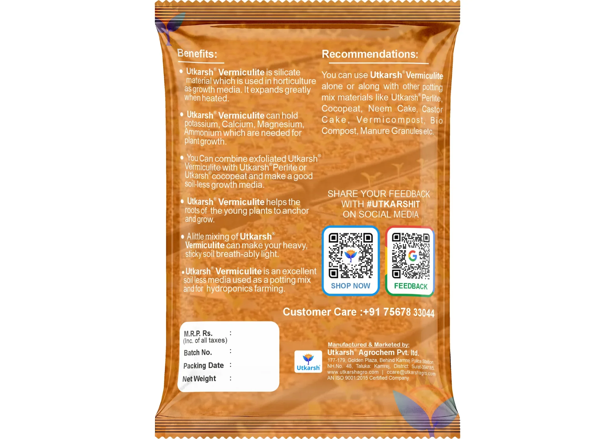 Vermiculite for Home Terrace Garden, Horticulture & Hydroponics 100% Natural, Organic Potting Soil Mix Additive & Nutrient Absorption | Size: 1 - 6 mm - Image 9