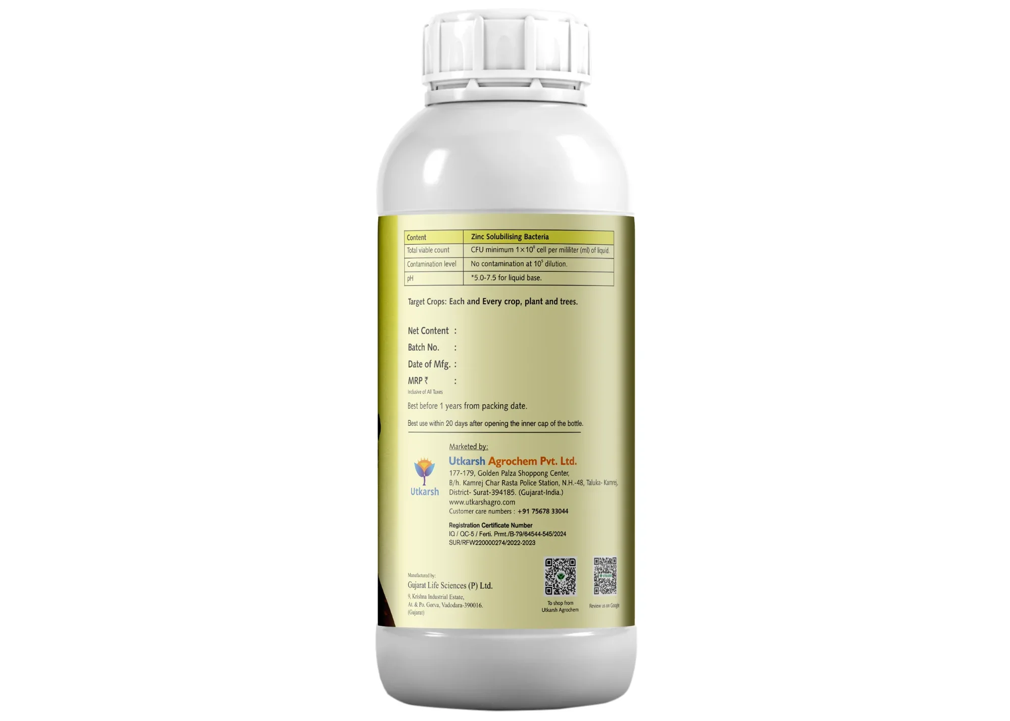 Zinc Solubilizing Microbes, Liquid Bio Fertilizer for Plants Growth, Increases Leaf Size & Promotes Healthy Green Foliage of Plants & Internode Length | Zincoz - Image 7