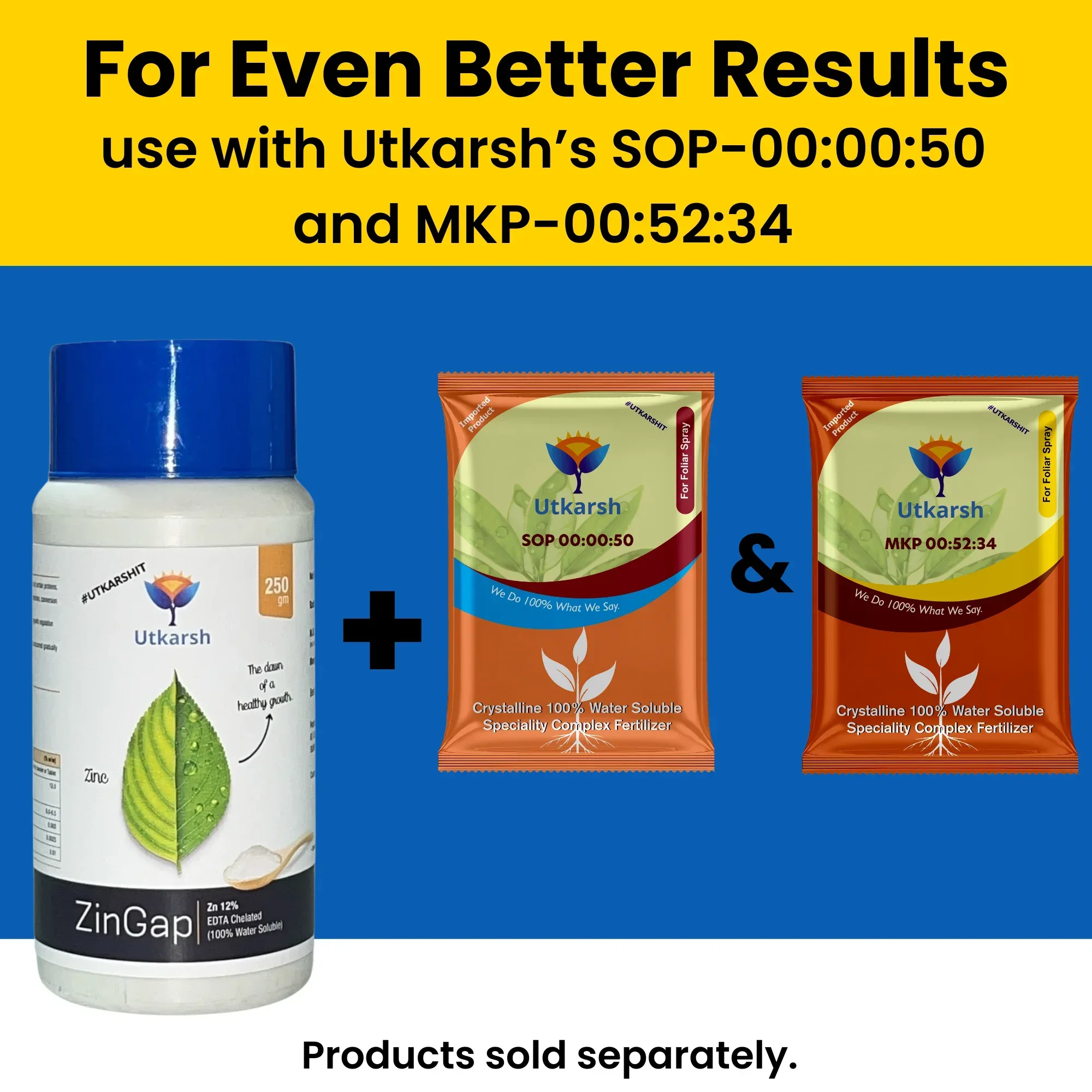 Zinc - 12% EDTA Chelated, 100% Water Soluble Fertilizers for Plants, Micronutrient for Green Foliage, Home Garden, Plant Growth Booster | ZinGap - Image 7